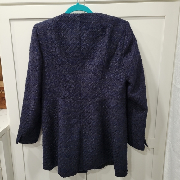 Zara Navy Coat - Picture 5 of 10